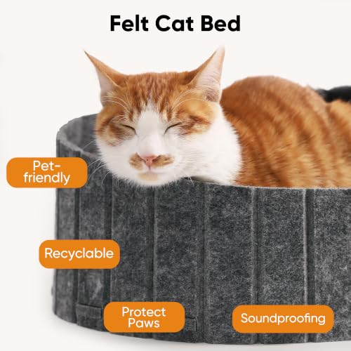 FUKUMARU Cat Scratcher, 24 Inch Sofa Shape Cat Scratching Bed Couch Indoor - color: Grey