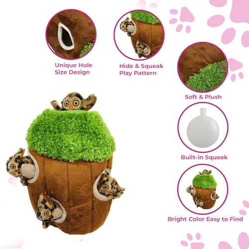 Glow Pups Dog Puzzle Toy Tree, Large, Green Forest Animal - size: Large