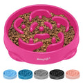 MateeyLife 1-Pack Slow Feeder Dog Bowls, 4 Cups, Dog Puzzle Feeder Bowl - color: J-Purple, size: Large