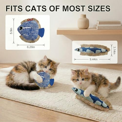 Cat Nip Toys for Cats,2 Pack,for Bored Indoor Adults and Kittens