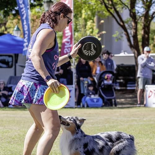 Hyperflite K-10 Jawz Puncture Resistant Dog Flying Disc, Medium-Large - color: Midnight (Black)