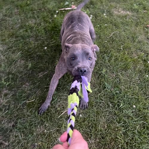Patented Fleece Tug Toy for Dogs (Lavender) - color: LAVENDER