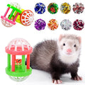 11 Pack Ferret Toys Set Mylar Crinkle Balls Hollow Sound Toy with Bell Interactive Exercise Scratch Play Chasing Toys for Indoor Pet Ferret Cat Kittens