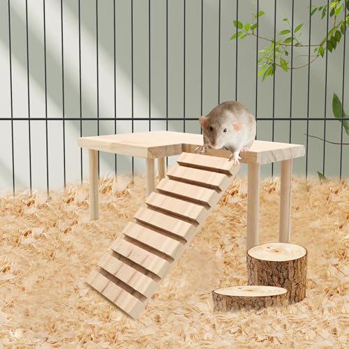 Hamster Wooden Platform with Legs, Small - color: Platform-Small