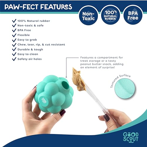 Good Scout Tumbler Ball - Aggressive Chew Toy for Puppies & Adult Dogs, No Stuffing for Medium & Large Dogs - style: Tumbler Ball