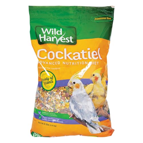 Wild Harvest Advanced Nutrition Bird Food for Cockatiel, 8 lbs - size: 8 Pound (Pack of 1)