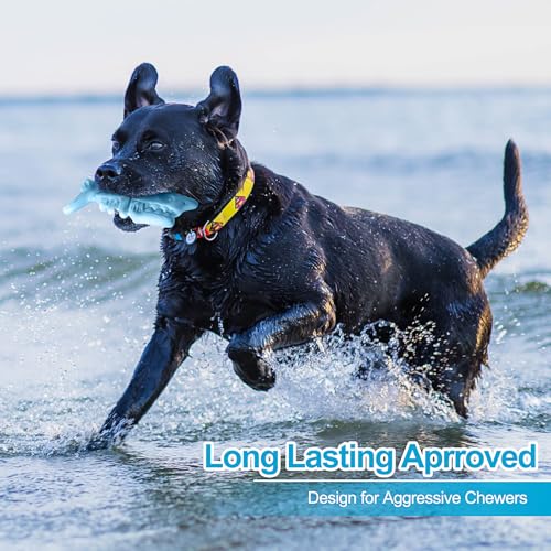 NEZIN Dog Chew Toys, Indestructible Dog Toys for Aggressive Chewers, Tough Dog Toys, Durable Dog Chew Toys for Large Medium Breed, Interactive Dog Toys with Real Beef Flavor (Mix 3 Pack) - color: Mix 3 PCS