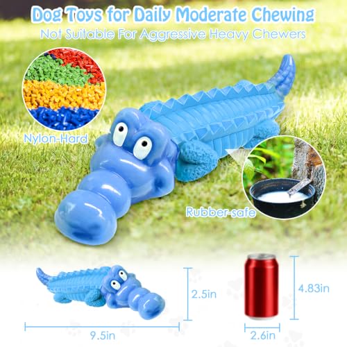 Jeefome Tough Dog Chew Toys for Aggressive Chewers - color: Pure Blue