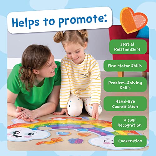 Peaceable Kingdom Jumbo Rainbow Floor Puzzle 35 Pieces - style: Rainbow