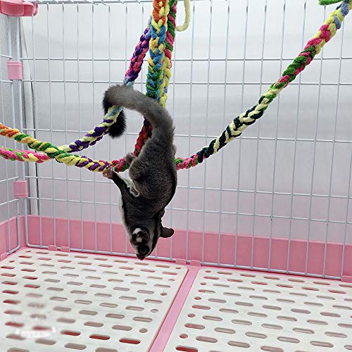 RIOUSSI Handmade Sugar Glider Toys & Cage Accessories, Random Color, 6 Pack - color: Random - 6 Pack