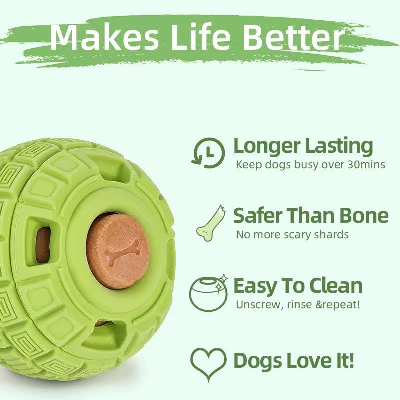 Play Plus Frozen Treat Dispensing Dog Toy - Interactive Dog Toys to Keep Your Pup Busy and Distracted - Freezable Fillable Rubber, Reduces Anxiety, Easy to Clean, Perfect for Seniors (Green) - color: Green