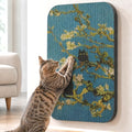 Cat Wall Scratcher, Art Cat Scratching Board for Indoor Cats - color: Almond Blossom New