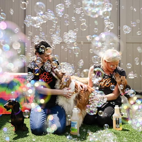 Atomic Bubbles: Puppy Love Bubbles: Birthday Cake Scented 2 Pack - 4oz Bottles, Dog Interactive Toy, Pet Safe, Non-Toxic, Indoor/Outdoor, Long Lasting - style: Birthday Cake
