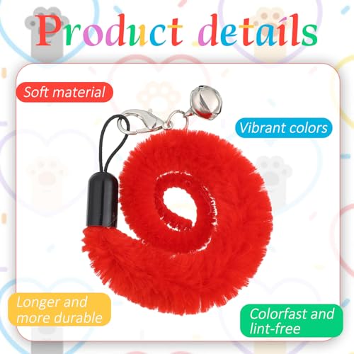 10 PCS Cat Wand Toy Set with Worm & Little Fish, Cat Worm Toy