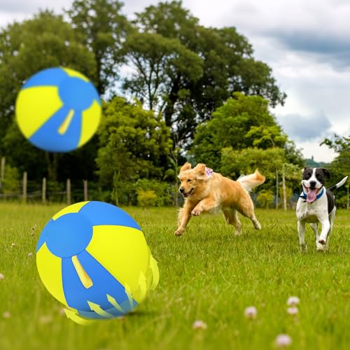 Herding Ball for Dogs with 1000D Oxford Cover, 18 Inch Interactive Dog Ball Toy with Handles, Anti Burst Heavy Duty Toy for Medium Breeds, Australian Shepherds, Border Collies, Agility Training