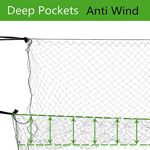 Mist Net Deep Pockets Nylon 110/2D 15mm Mesh Size Bird Netting,Invisible Net,Anti Wind System,Airport Bird Prevention (10x10 ft) - size: 10x10 ft
