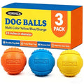 3 Pack Dog Balls, Size Medium for Dogs 20-60 lbs - size: 3 PCS