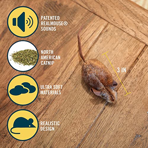 OurPets Play-N-Squeak Mouse Hunter Cat Toys with Catnip - style: Mouse Hunter (Pack of 1)