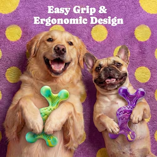 Kseroo 2 Pack Indestructible Dog Toys for Aggressive Chewers 30-120 lbs