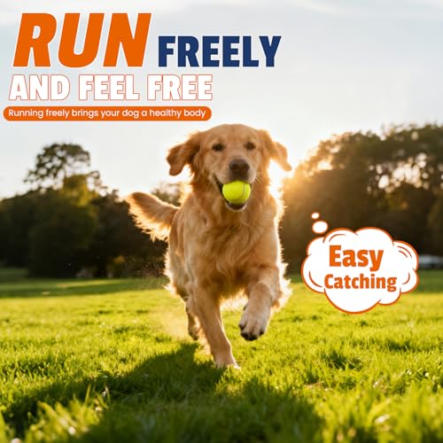 FURWEY Yellow Tennis Balls for Dogs, 2.5 inches, 16 Pack, Non Squeaky - color: yellow, size: 16P