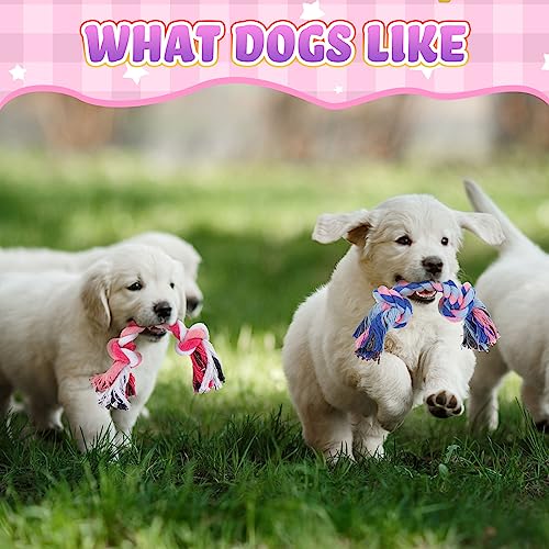 Paterr 12 Pcs Cotton Rope Toys for Small Dogs Puppy Teething