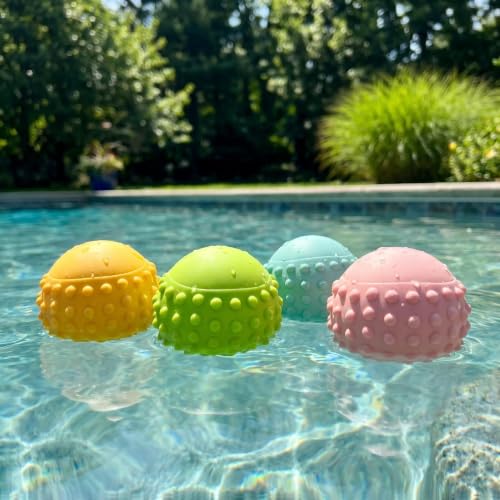 Squeaky Dog Toys for Puppy Small Medium Dogs, 4PCS - color: 4Color Balls