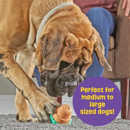 Brightkins Large Ice Cream Cone Treat Dispensers for Dogs - Interactive Dog Toys for All Breeds, Gifts for Dogs (Pack of 2) - size: Large (Pack of 2)