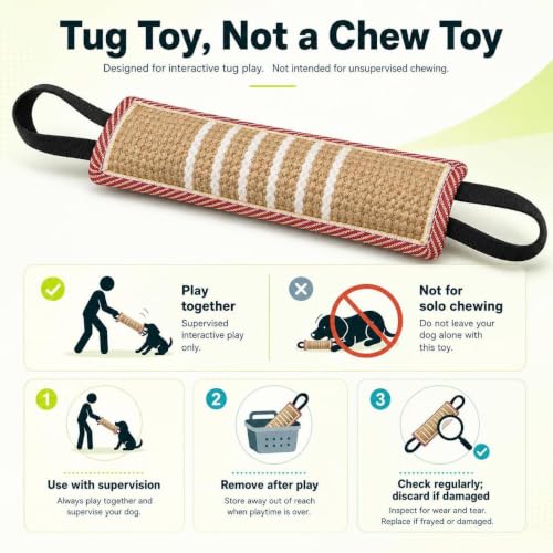 DGSL Dog Tug Toy Dog Bite Jute Pillow Pull Toy 4 Packs - color: 4 red