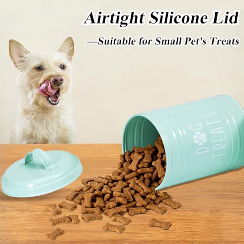 Dog Treat Container Airtight, 9.1''Hx5.5''W, 10 Cup Capacity (Green) - color: Green - Single
