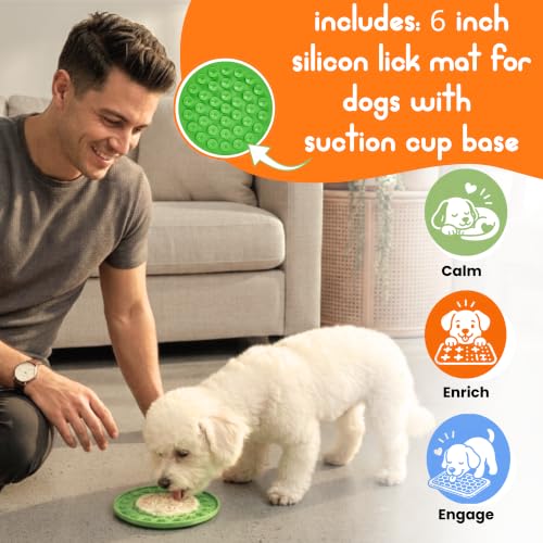 Deluxe New Puppy & Dog Gift Basket for Puppies, Adopted Dogs & Small Family Dogs - Dog Lick Mat, Chew Toys, Squeaky Toys, Toy Box, Treat Mold, Pet Blanket - Essential Pet Supplies