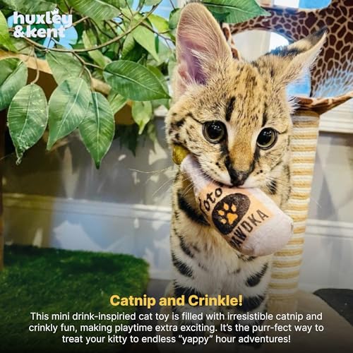 Huxley & Kent Plush Crinkle Catnip Cat Toy, Toto's Pawdka - style: Toto's Pawdka