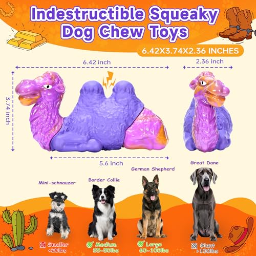Tough Dog Toys for Aggressive Chewers, Durable Indestructible Nylon Dog Chew Toys for Large Medium Small Breeds, Squeaky Chew Toy for Puppy Teething, Interactive Dogs Toy Keep Them Busy (Wood Flavor) - color: Wood Scent