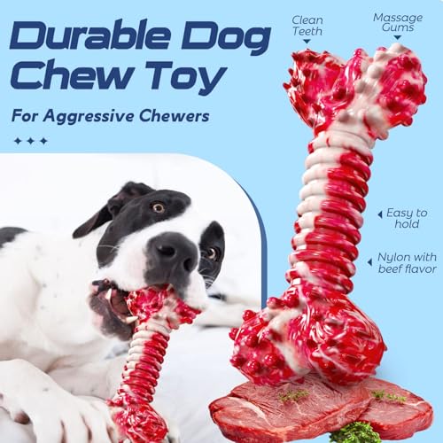 SHARLOVY Dog Chew Toys for Aggressive Chewers - color: 5 Packs, size: Large