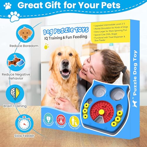 Zonansan Interactive Dog Puzzle Toy, Treat Dispensing Slow Feeder for Dogs - style: Novelty