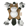 Territory 2 in 1 No Stuffing Removable Fetch Ball Tug Dog Toy for Small Medium Large Dogs, Horse - style: Horse