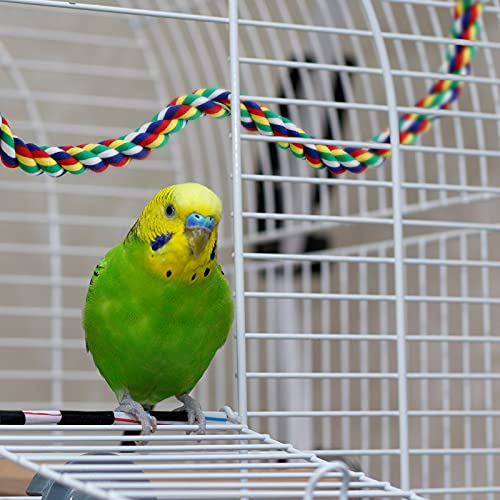 2 Pcs Bird Rope Perches Climbing Rope Bird Cage Accessories, 21.6 Inch - size: 21.6 Inch