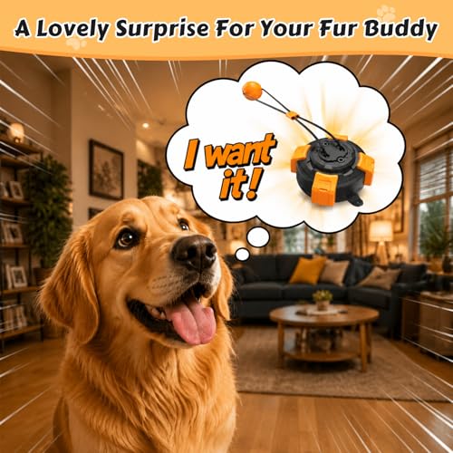 Interactive Dog Toys Tug of War Toys for Aggressive Chewer - color: Orange