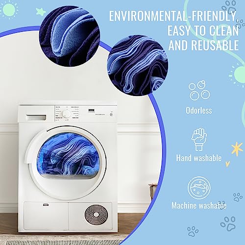 Pet Snuffle Ball, Puzzle Sniffing Interactive Dog Ball for Blind Dogs Training Stress Relief Dog Enrichment Toys Treat Machine Washable (15cm, Gradient Purple) - color: Gradient purple, size: 15cm