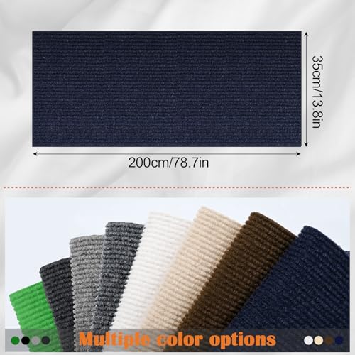 Cat Scratch Furniture Protector - 78.7" x 13.8" Trimmable Self-Adhesive Cats Claws Scratch Pads, DIY Cat Climbing Couch Protector for Scratch Post Cat Tree Replacement Indoor (Dark Blue) - color: Dark Blue, size: 13.8" x 78.7"
