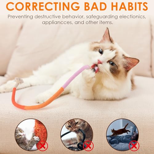 TINDTOP Cat Toys Chew Ropes, 3 Pack Interactive Cat Nip Kicker Toy - color: 3 Pack Ropes