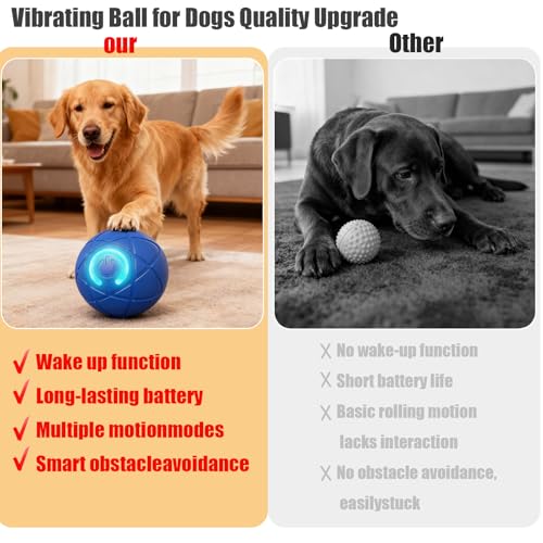 Valentines Day Gifts Dog Balls Interactive Dog Toys 2pc Shaky Ball Toy for Dogs Electric Rolling Pet Toy Dogs ball launcher Dog Chew Toys Rolling Balls for Do gs Smart Jumping Ba ll Training Jolly Toy - color: Orange Blue