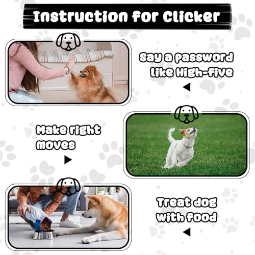 Frienda 18 Pcs Dog Training Clicker with Wrist Strap for Pets, White - color: White
