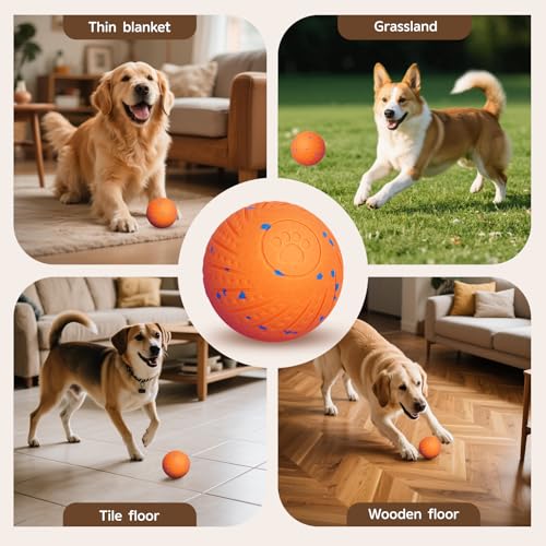Interactive Dog Ball, Smart Interactive Dog Toys for Medium and Large Dogs