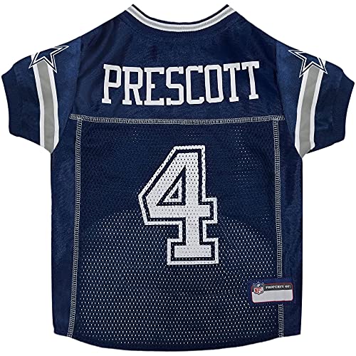 Dak Prescott Dallas Cowboys Mesh Pet Jersey - color: Dak Prescott, size: X-Small