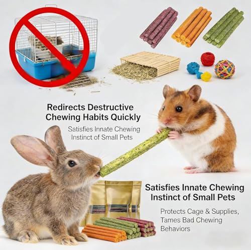 40PCS Chew Treat Rabbit Toys for Teeth Health - color: 40PCS