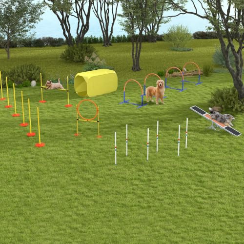 PawHut Wooden Dog Agility Seesaw for Exercise 71" L x 12" W x 12" H Gray - color: Grey, size: 70.75" x 11.75" x 11.75"
