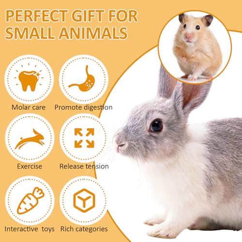 30PCS Guinea Pig Hay Grass Cake Food Set Natural Rabbit Chew Toys for Teeth - size: 30Pack-grass cake