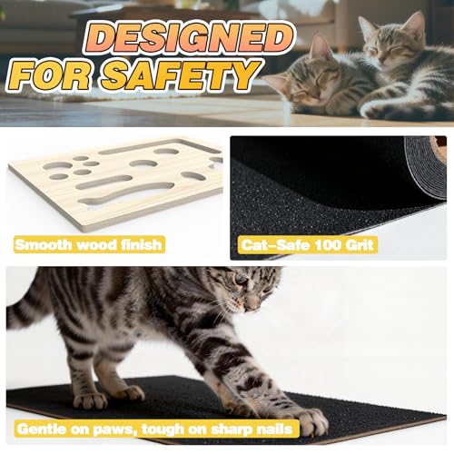 Cat Scratch Puzzle Enrichment Box, Interactive Cat Puzzle Toy Box