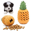 Youngever Pineapple Dog Treat Toys for Pet Teeth Cleaning, Chewing, Fetching, Tough Toy for Aggressive Chewers, Treat Food Dispensing Toys (Small 4.3 inch) - size: Small 4.3 inch