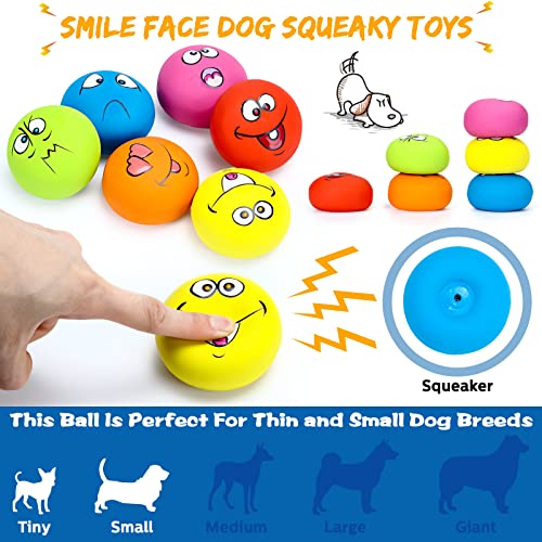 Hungdao 12 Pcs Squeaky Dog Toys, Small Dog Ball Bulk, Rubber Latex, Lively - style: Lively